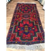 Дагестанский ковер ручной работы 9909 Красный